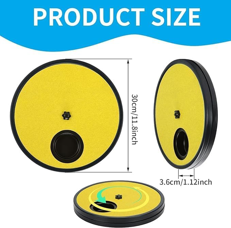 Dog Scratch Pad for Nails, 3 in 1 Snack round Rotatable Pet Nail Grinding Mat with Storage Box, Slow Food Storage Box Fun Dog Nail File Board for Pets Gift Nail Care Removable Scratching Pad image number 4