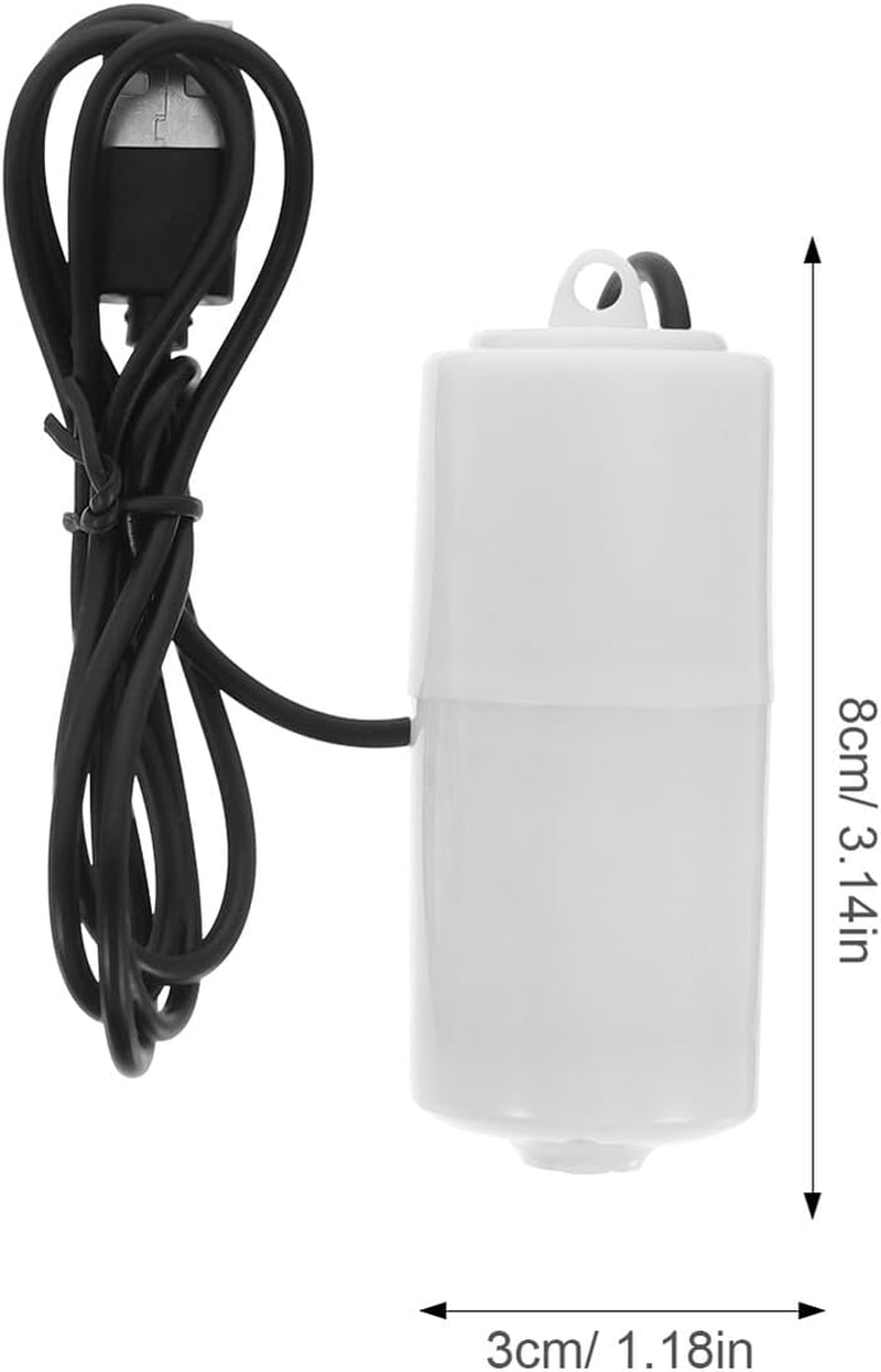 COHEALI 2 Sets Rechargeable Fish Tank Oxygen Pump Quiet USB Aquarium Air Pump with Low Power Consumption High-Grade Plastic Energy-Saving Aerator for Home and Professional Use Random Color