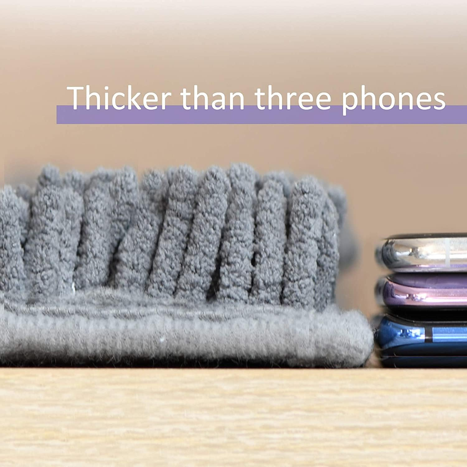 Bathroom Rugs Sets 2 Piece Plush Chenille Bath Rugs Non-Slip Bath Mats Absorbent Shaggy Rugs,Bathtub Mat, Gray Pet Dog Mats,Washable Bathroom Carpet for Tub, Shower, Washroom- 32X20 + 24X16 Inch image number 6