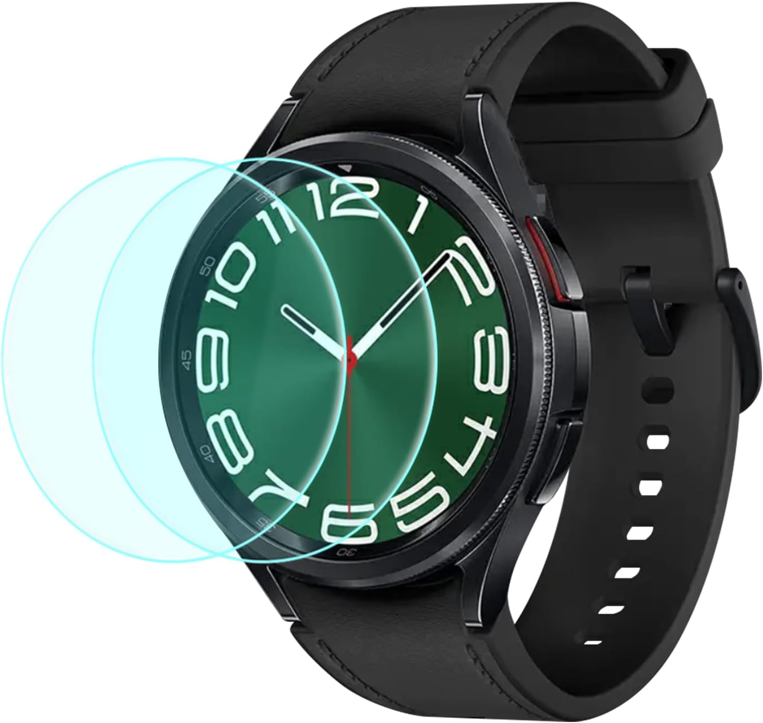 Duttek Tempered Glass Screen Protector Compatible with Samsung Galaxy Watch 6 Classic 47Mm, Anti-Scratch 9H Ultra-Thin Protective Film Cover Glass Accessories for Samsung Watch 6 47Mm(2 Pack) image number 5