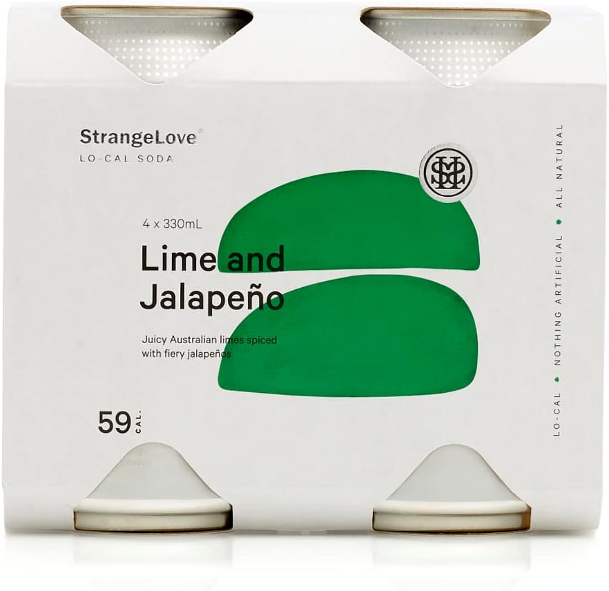 Strangelove Lime and Jalapeno Lo-Cal Soda X 24 image number 2