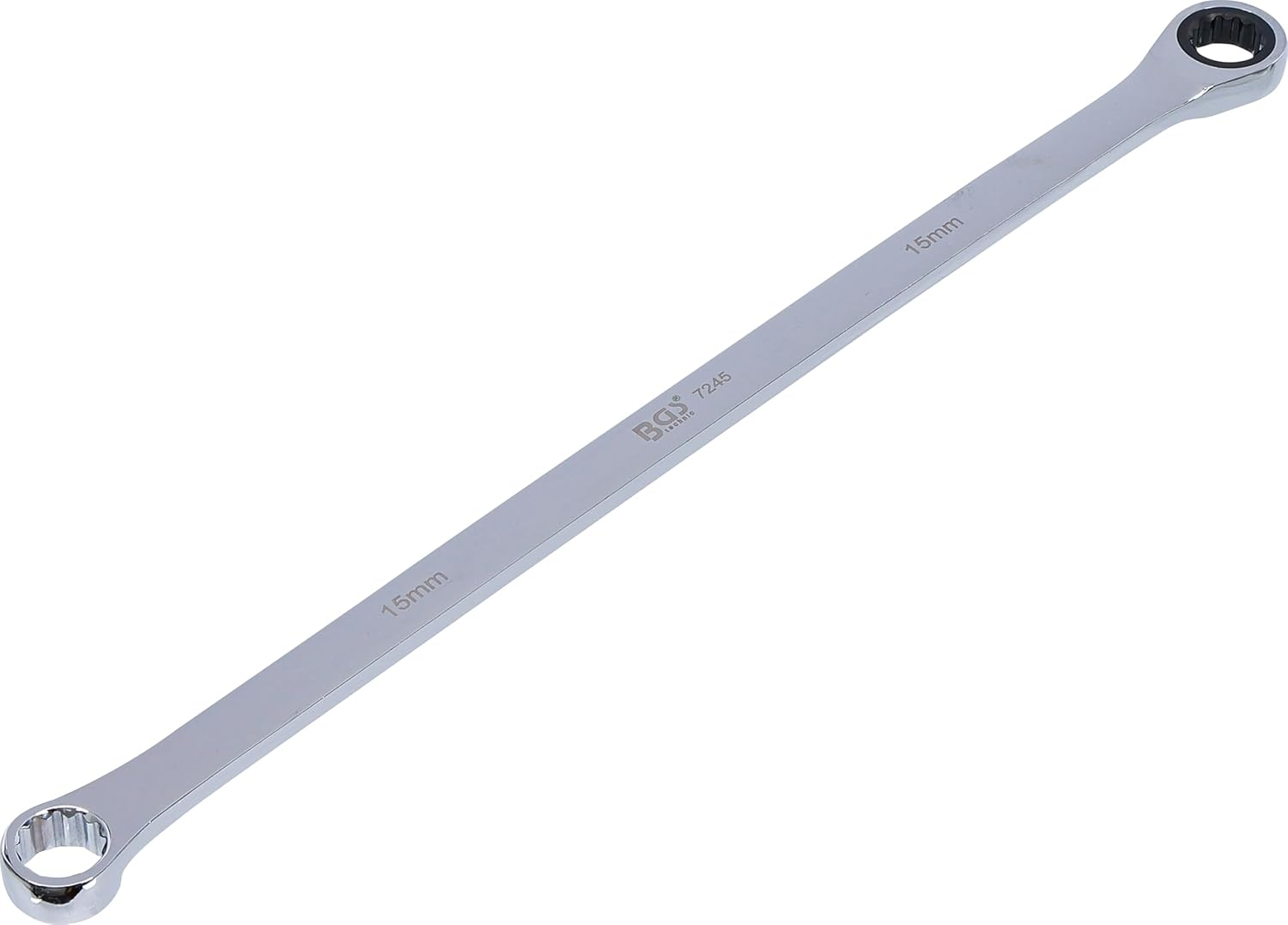 BGS 7245 Ratchet Ring and Ring Spanner Extra Long SW 15 Mm image number 1