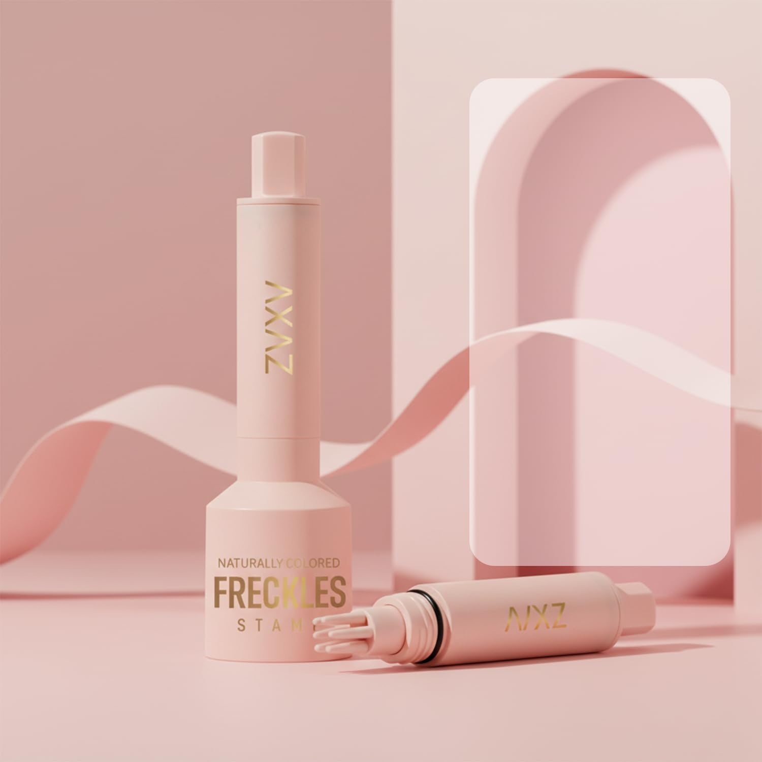 Freckle Stamp Pen - Waterproof Long-Lasting Freckle Marker for Natural-Looking Sunkissed Freckles, Easy-To-Use Cushion Tip Stamp for Quick Makeup (Light Brown) - Dark Brown image number 6