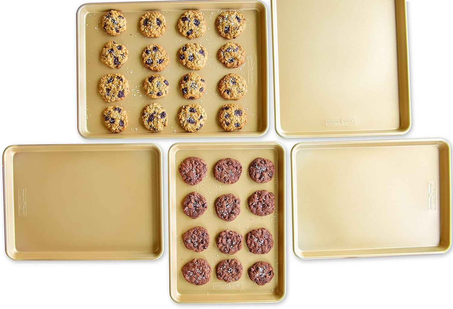 Nordic Ware Naturals Non-Stick Jelly Roll Baking Sheet, Gold, 15.125 X 10.625 image number 4