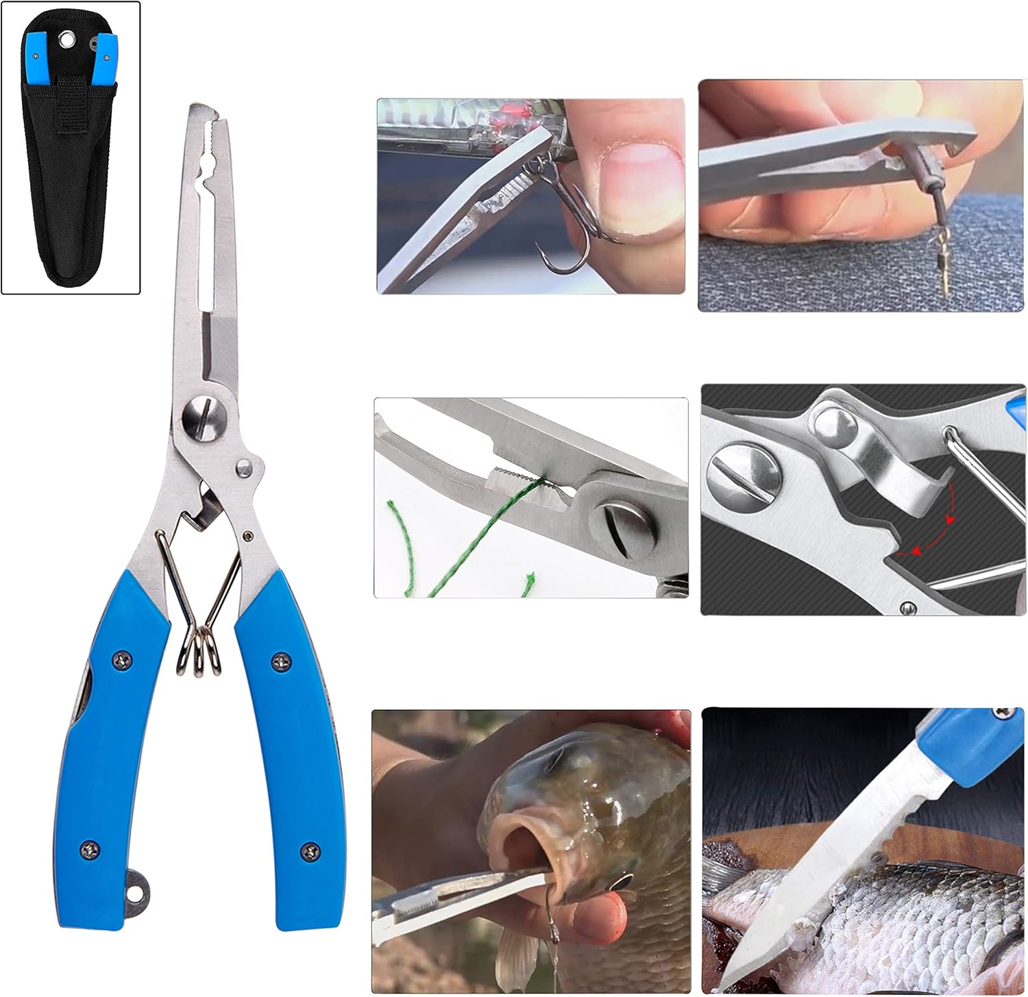 Fishing Spinner Bait Making Kit, 261Pcs DIY Fishing Lure Making Kit Buzzbait Spinnerbait Colorado Blades Fishing Spoon Rigs Treble Hook Make Your Own Lures for Bass Trout Walleye Spinner