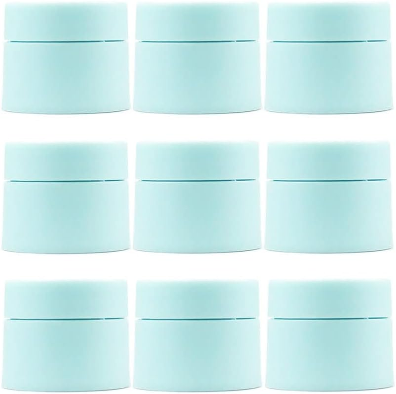10 Pcs 50Ml White PP Plastic Scrub Face Cream Jar Container with Lids and Inner Empty Refillable Cosmetic and DIY Sample Containers Cases