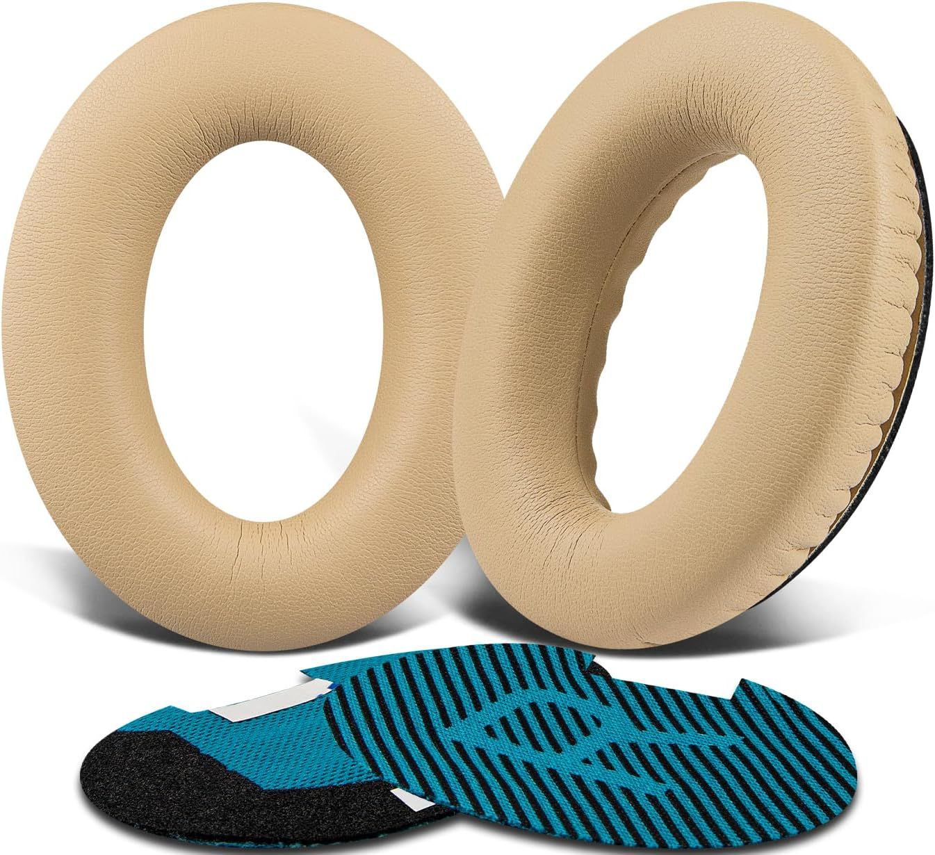 Solowit Protein Leather Earpads Cushions for Bose Headphones, Replacement Ear Pads for Bose Quietcomfort 15 QC15 QC25 QC2 Qc35/Ae2 Ae2I Ae2W/Soundtrue & Soundlink Around-Ear Series - Full Black