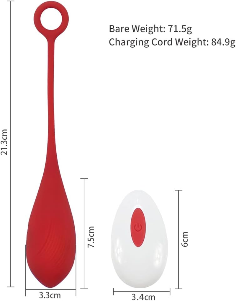 10 Modes Powerful Bullet Stick Massage Ball Electric Handheld Personal Bullet Tool for Foot Relax, Quiet Waterproof Bullet Massage Rod Women Pleasure Soft Toys, Delivery Fast, Mini Size (Red) image number 5