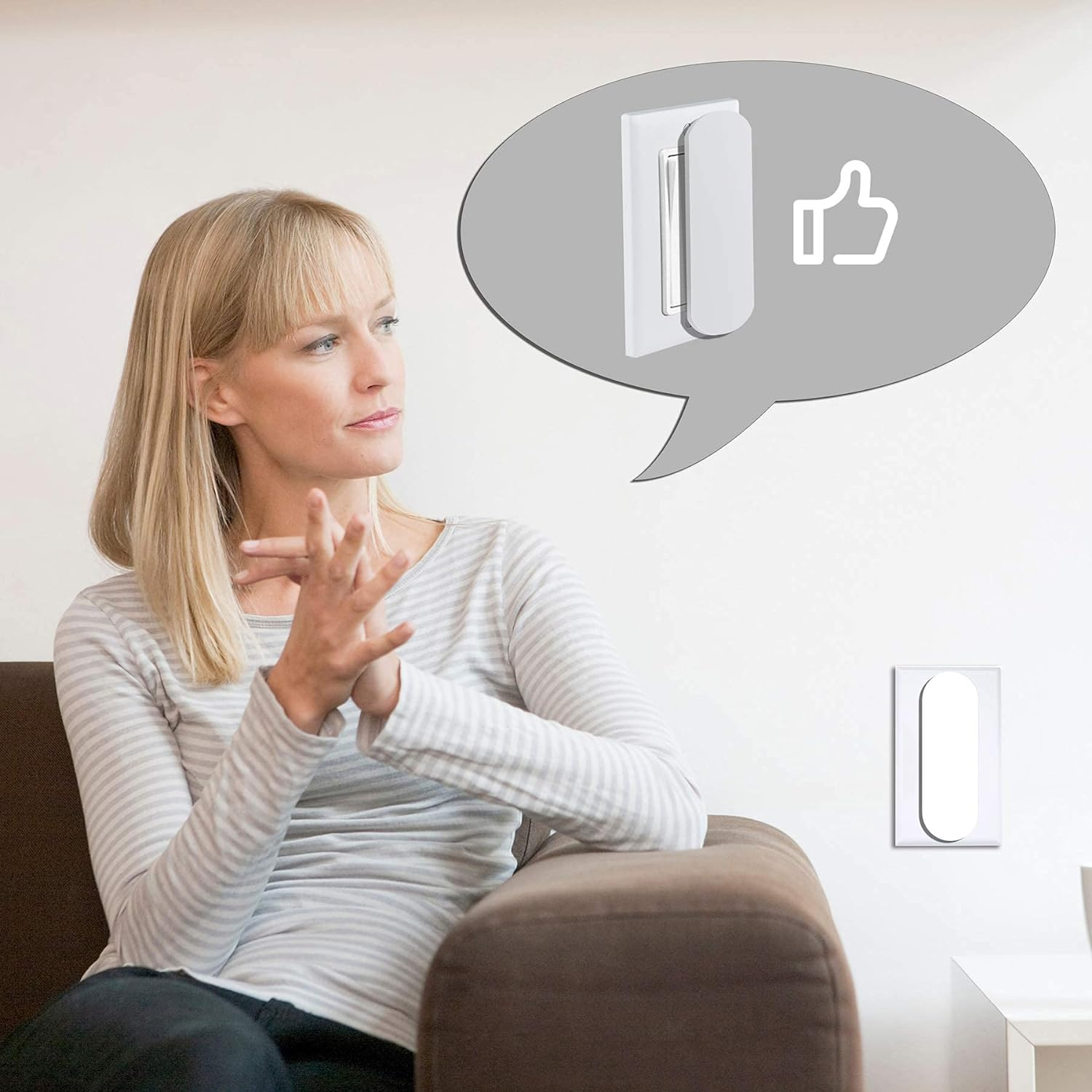 Magnetic Switch and Outlet Cover Light Switch Guards for Flat Modern Switches Toggle Switches, for Sabbath, Home and Office (4 Pack)