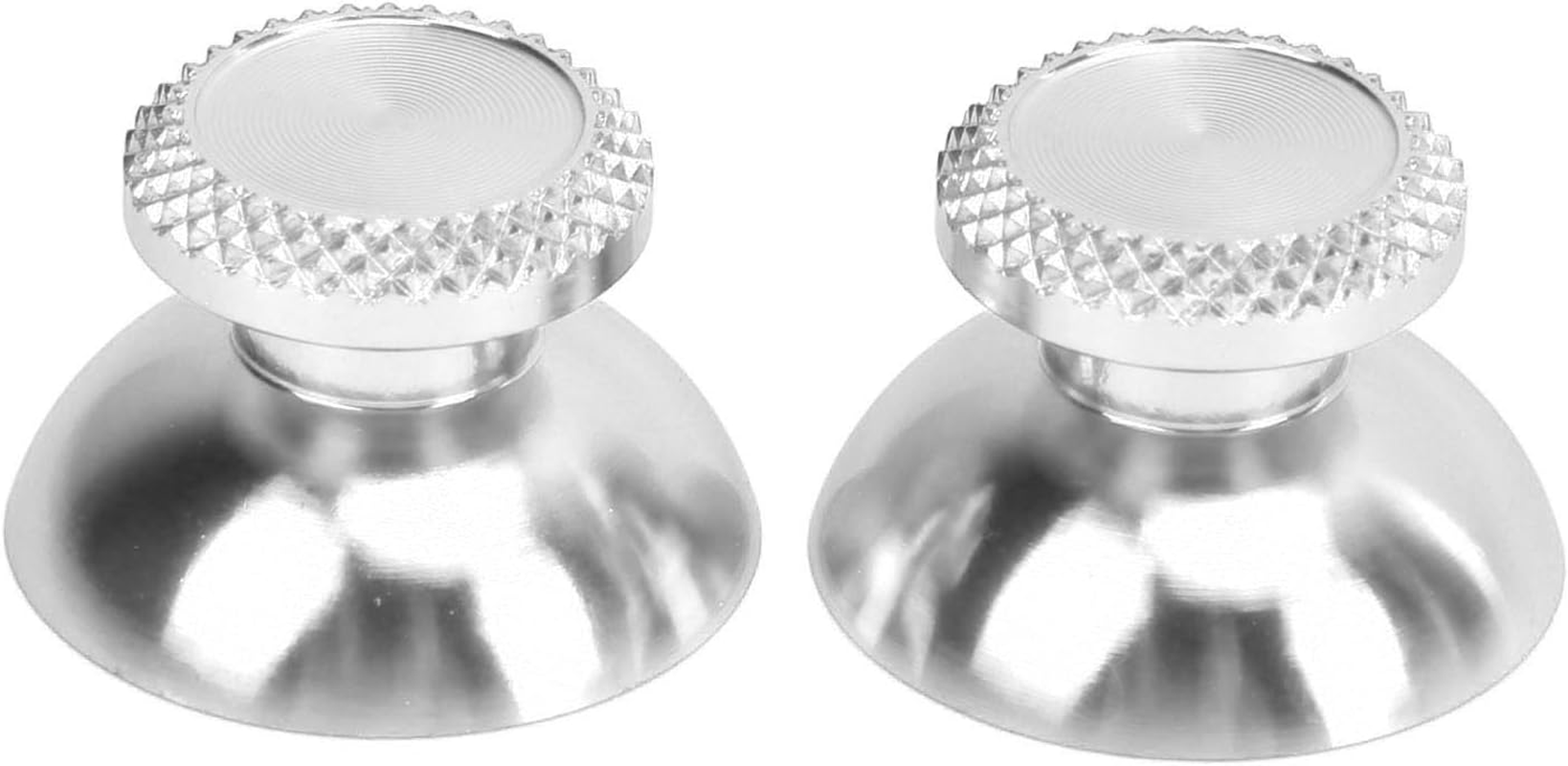 2Pcs Thumb Grips Joystick Cap Analog Stick Cover for PS5, Thumb Grip Caps for Handheld Game Console Controller (Silver) image number 1