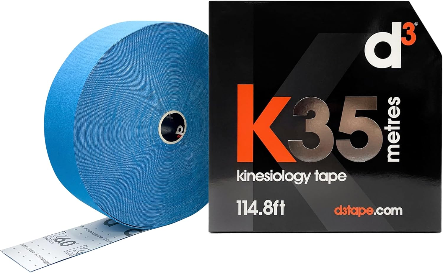D3 K35 Extra Long Kinesiology Tape Roll 50Mm X 35M Latex-Free Hypoallergenic Joint Muscle Sports Physio Medical Injury Support (Lime)