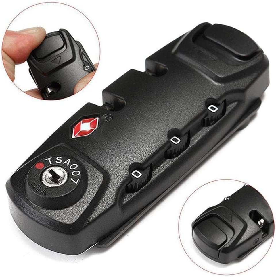 Luggage Locks,Tsa Approved Luggage Password Lock Suitcase Locks 3-Digit Number Combination TSA 372 Suitcases Locks for Toolbox Storage Bag Travel Business image number 4