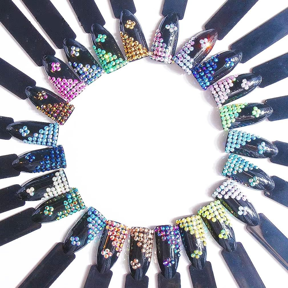 4000Pcs AB Color Resin Rhinestone Transparent Flatback Jelly Resin Rhinestones Bling Glitter Diamond Stone for Nails Decoration Crafts Eye Makeup Clothes Shoes Vases (3/4MM, Green) image number 6