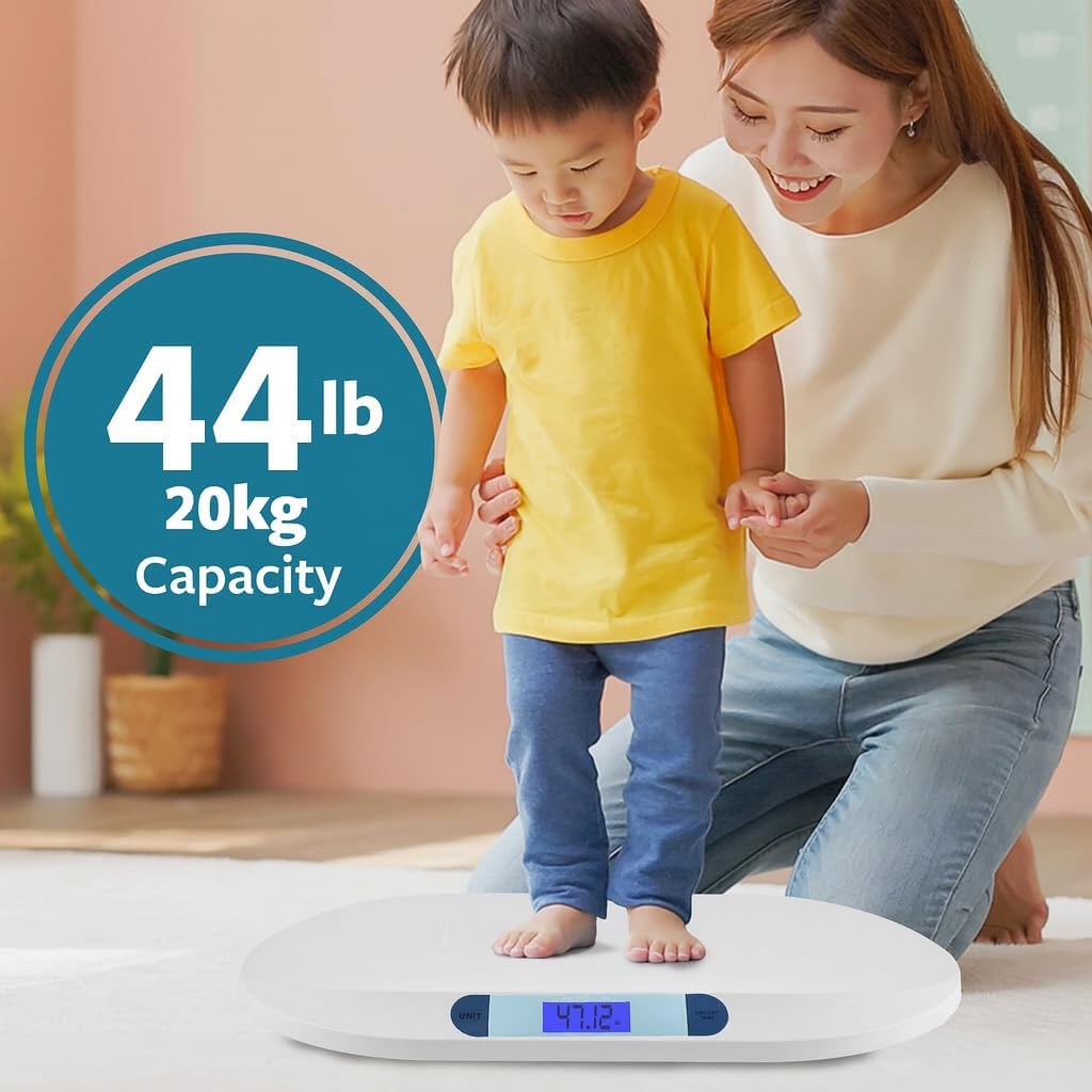 Smart Weigh Comfort Baby Scale, 44 Pound Capacity, 3 Weighing Modes, Accurate Digital Scale for Infants, Toddlers, and Babies image number 3