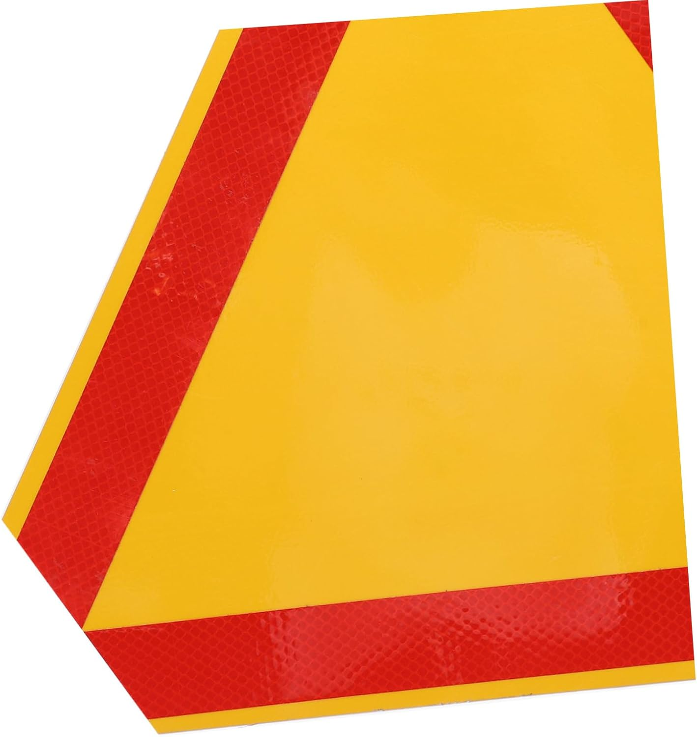PRETYZOOM 2Pcs Reflective Triangle Vehicle Safety Signs Yellow Base and Red Border, 35Cm Aluminum Roadside Warning Triangles for Trucks and Low-Speed Vehicles image number 6