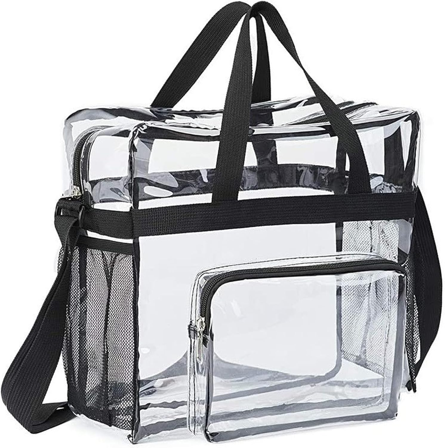 Toiletry Bag Clear Travel Toiletries Bag Mens Toiletry Bags for Women Extra Large Wash Bag Airport Security Liquids Bags Transparent Bag Waterproof Cosmetic Makeup Bags for Women and Men, Black