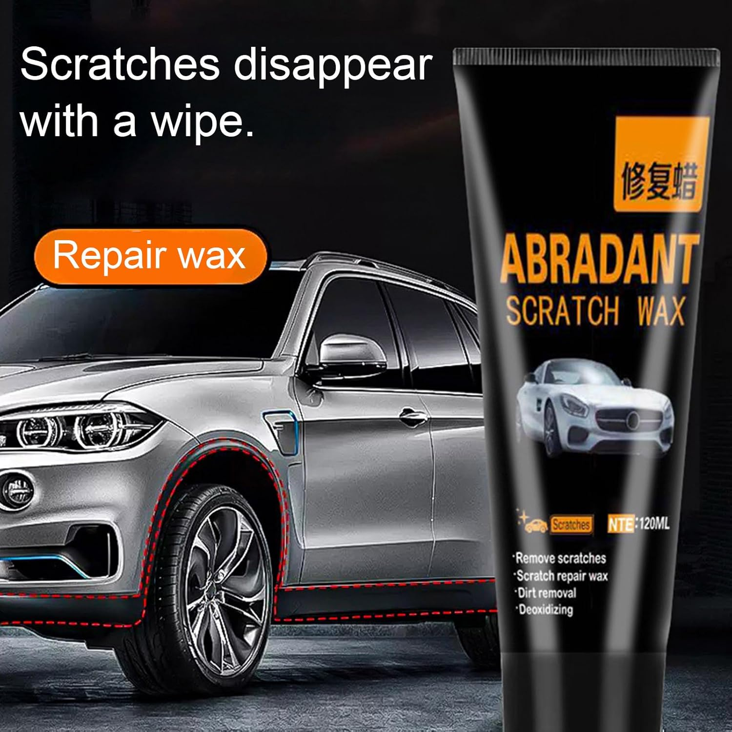 Scratch Remover for Vehicles | 120Ml Deep Scratch Repair | Instant Removal, High-Gloss Finish, Automobile Accessories for Vehicle RV Trucks image number 3