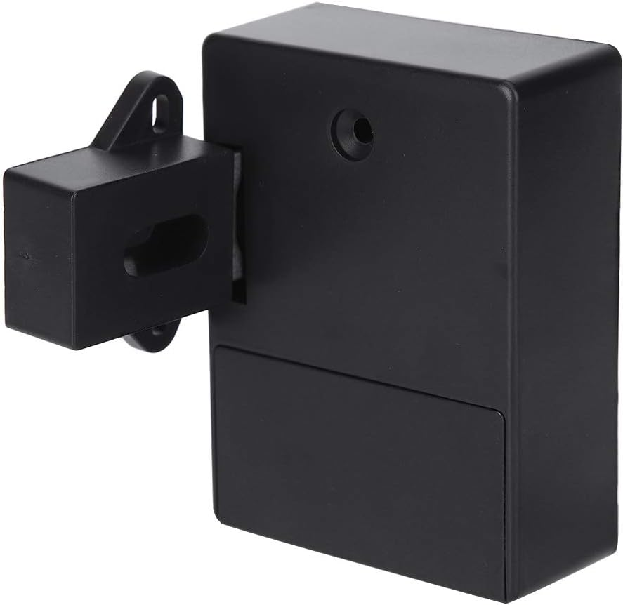Electronic Cabinet Lock, 125Khz Smart Cabinet Lock Electronic RFID Card Opening No Drill for Wardrobe Sauna Locker Home Security Office Cabinet Wardrobes Liquor Storages(Black) image number 4
