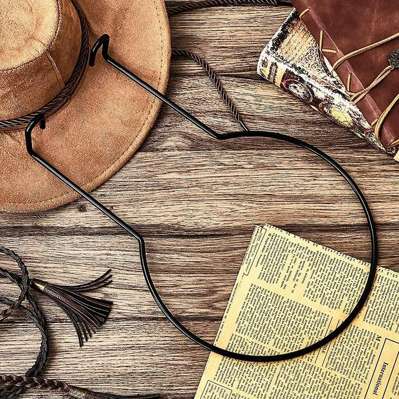 2 Pcs Car Hat Holder,Cowboy Hat Rack for Car Truck Rv,Metal Car Hat Hanger,Hard Hat Holder for Truck Seat Car Keep Hat Shape image number 2
