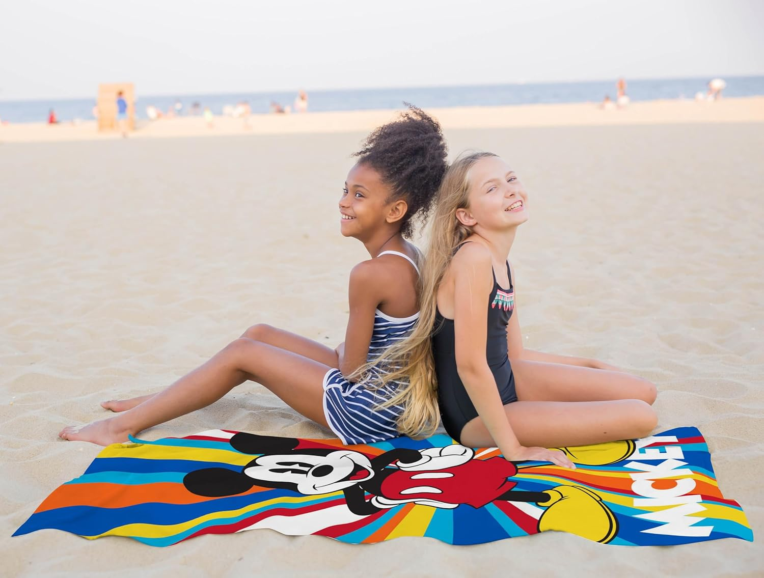 Jay Franco Disney Mickey Mouse Summer Towel - for Bath, Beach & Pool - 100% Cotton, 71 Cm X 147 Cm image number 1