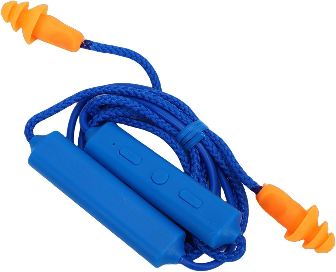 Bluetooth Earplug Headphones, 29Db Noise Reduction & IPX5 Water Proof, 20H Playtime, Concealable Neckband for Construction, Woodworking, Welding (Blue)