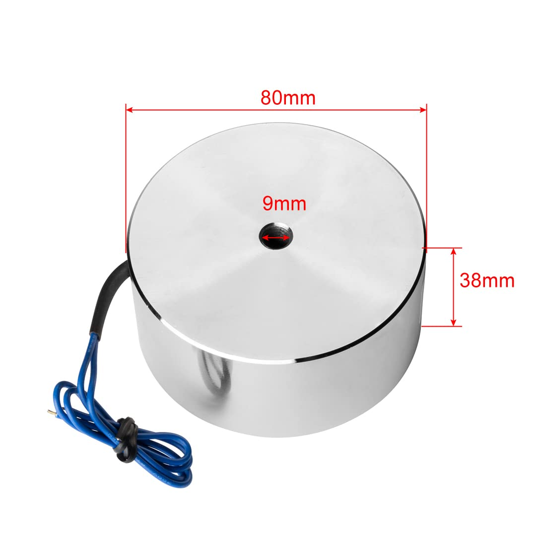 Uxcell 12V DC 1400N Electric Lifting Magnet Electromagnet Solenoid Lift Holding image number 2