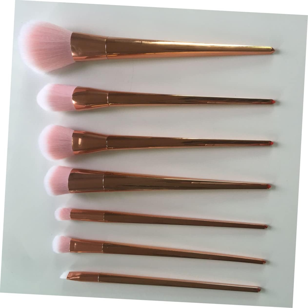 FOYTOKI Makeup Brushes Set 7Pcs Professional Powder Brush Kit for Foundation Blush Eyeshadow Travel Daily Use with Case image number 4