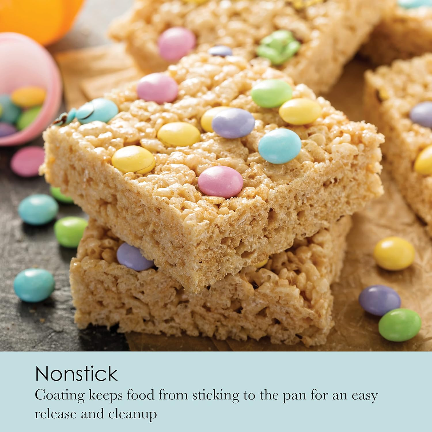 Chicago Metallic 26740 Professional Slice Solutions Brownie Pan, 9-Inch-By-13-Inch, Brown; image number 1