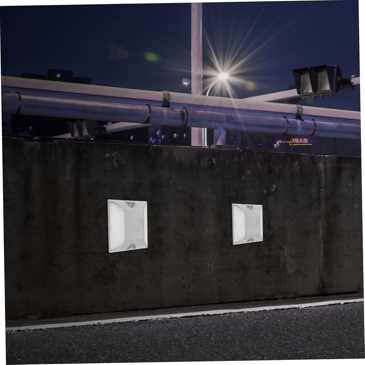 Aluminum Road Lights Reflective Driveway Markers Roadside Emergency Reflectors for Driveway Entrance Security Posts For image number 1