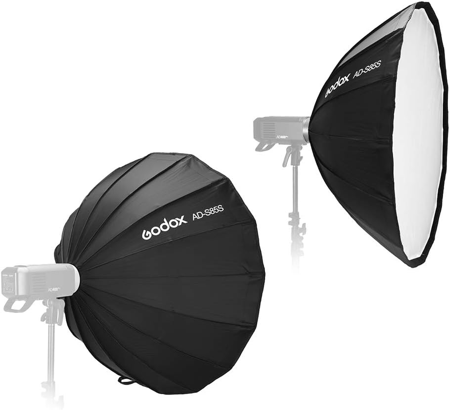 Godox 85CM AD-S85W Deep Parabolic White Interior Softbox W/ Grid for Ad400Pro (Godox Mount) image number 6