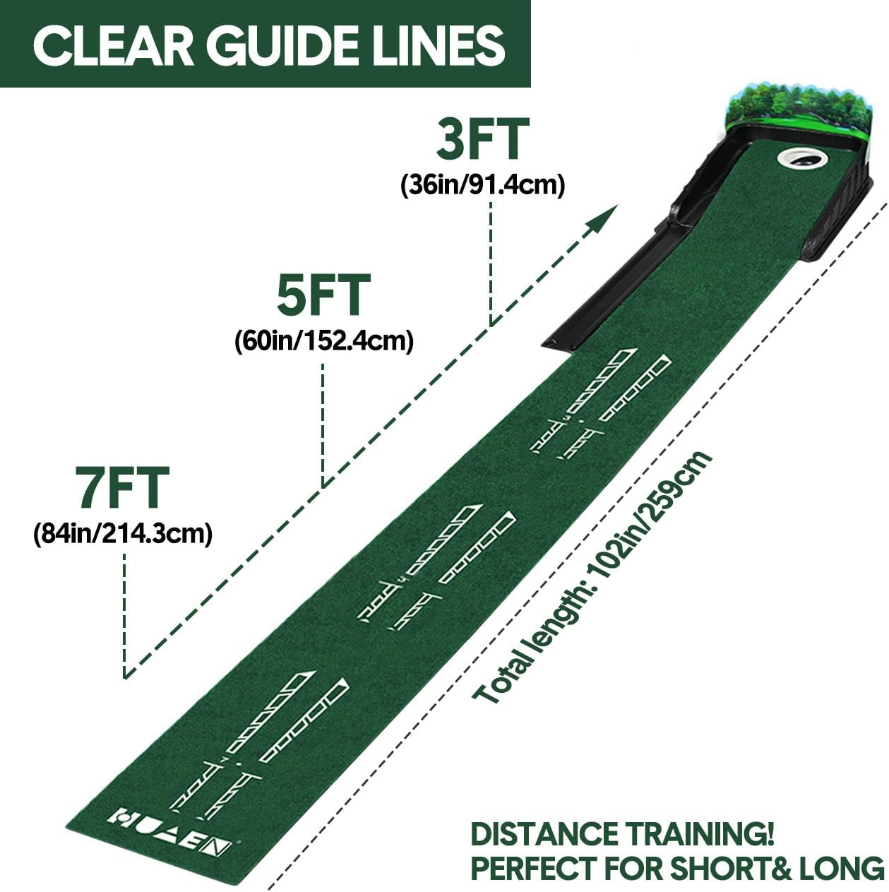 Aumerage Golf Practice Bundle - Indoor/Outdoor Training Aids to Improve Swing Accuracy & Ball Speed for All Skill Levels image number 1