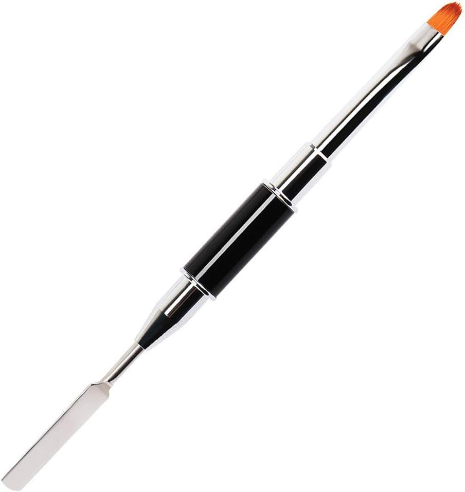 2 in 1 Dual Ended Nail Art Acrylic Flower Painting Pen Brush Remover Spatula Stick Manicure Tool 15Cm Zhengpingpai image number 4