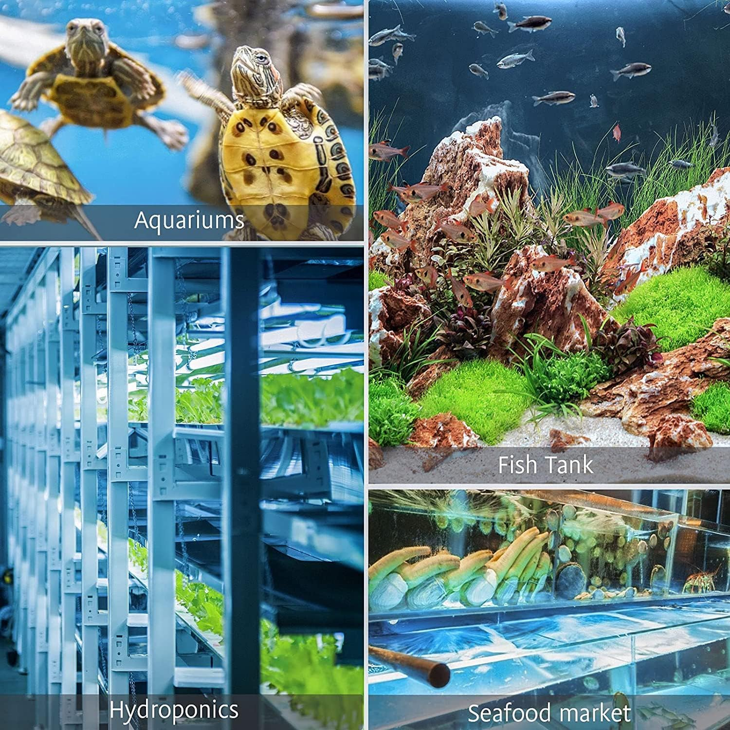 4/5/6/8 Inch round Air Stone Disk Bubble Diffuser Airstone for Hydroponics Aquarium Fish Tank (4 Inch) image number 2