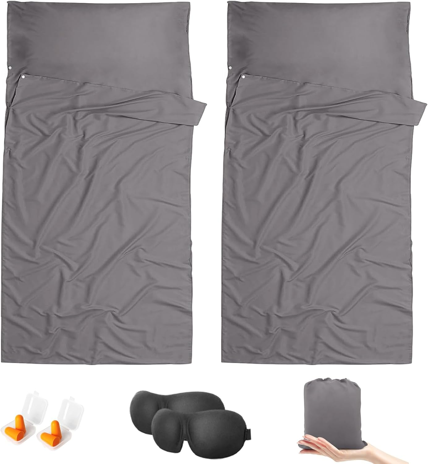 Sleeping Bag Liner Camping & Travel Sheets for Adults - Hostels & Traveling Sleep Sack