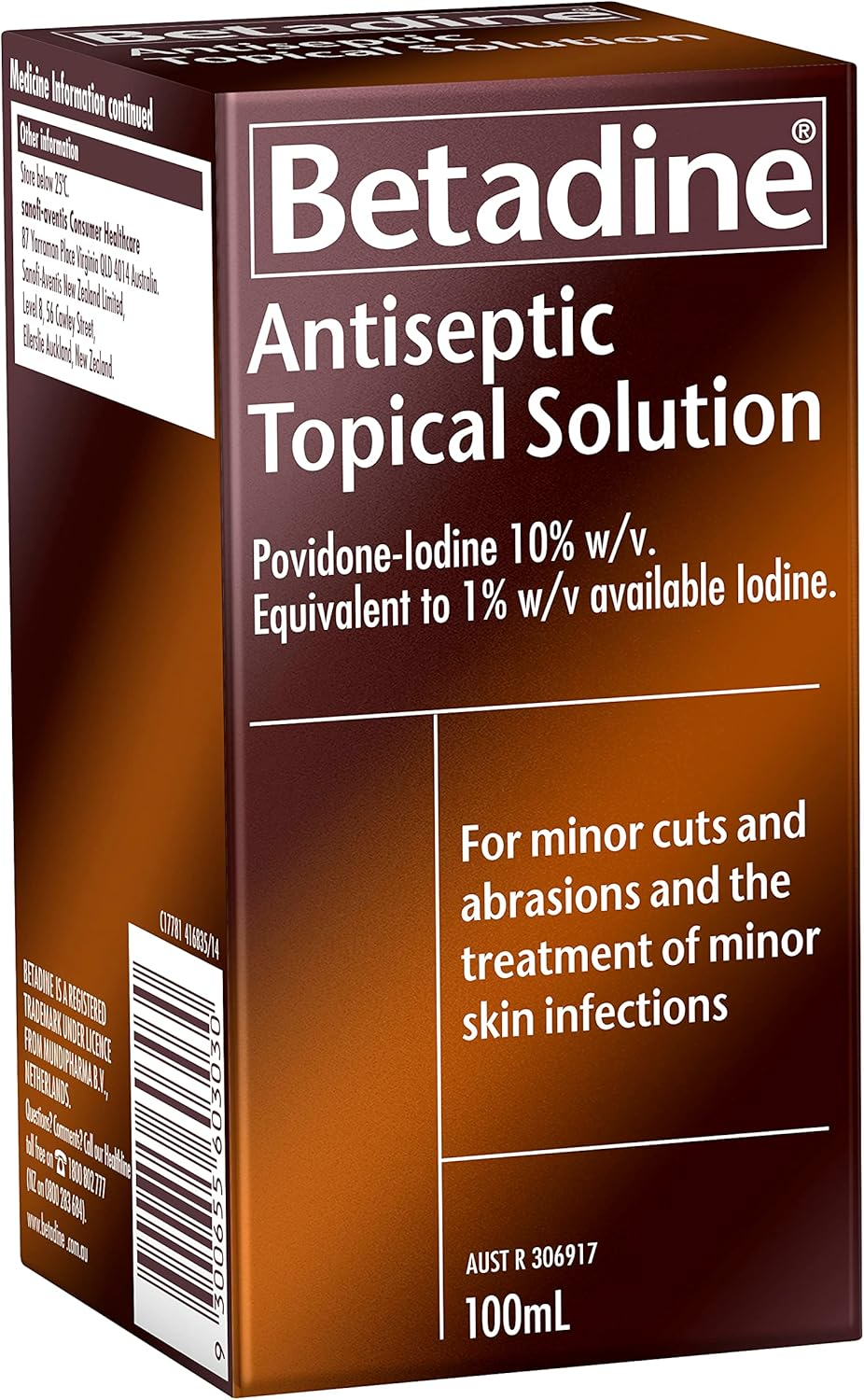 Betadine Antiseptic Topical Solution 100 Ml
