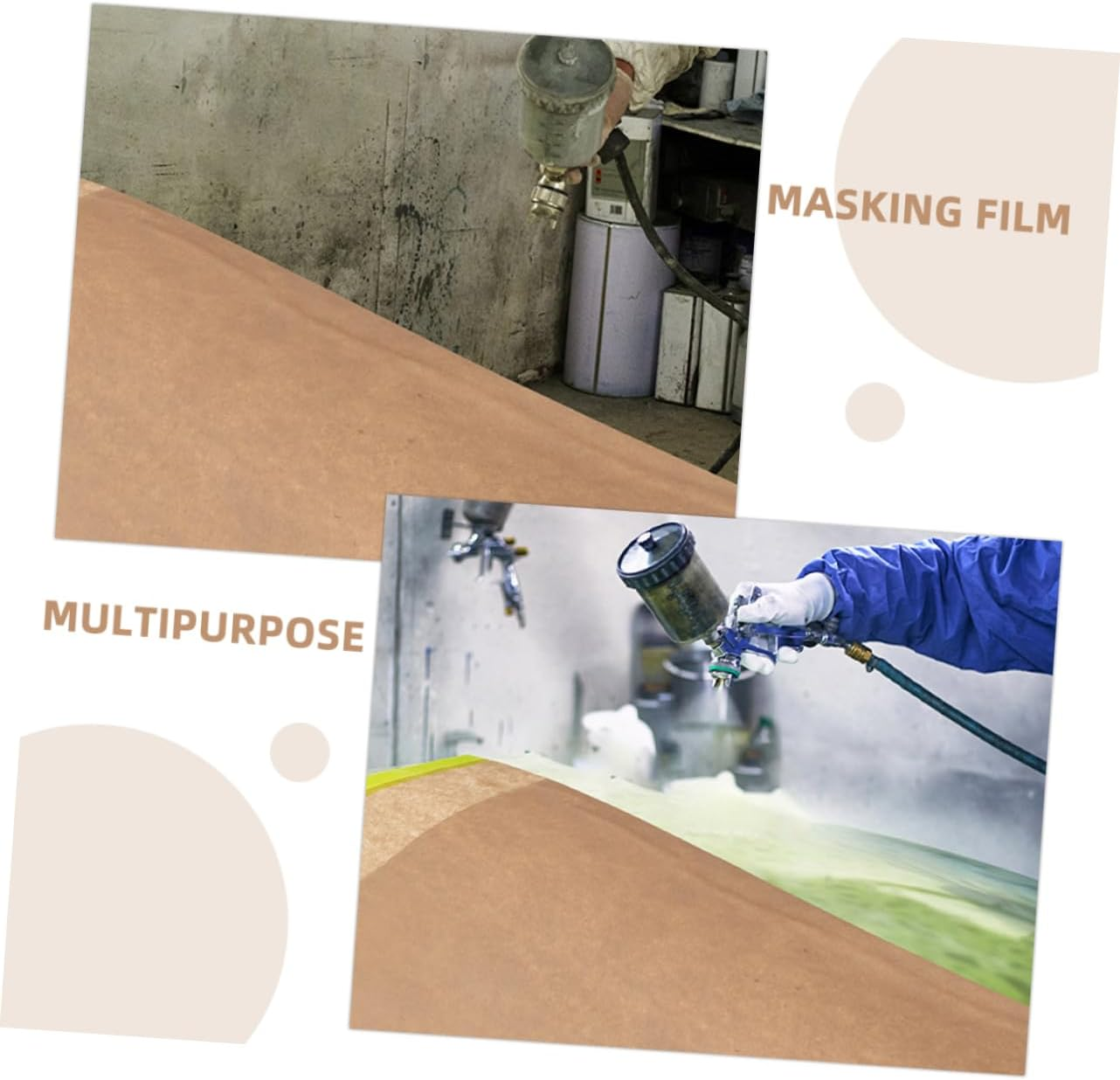 SHOWERORO 4Rolls Masking Film X Semi for Artists Airbrush Graphics Automotive Motorcycle Cutting Templates Design Transfer image number 5