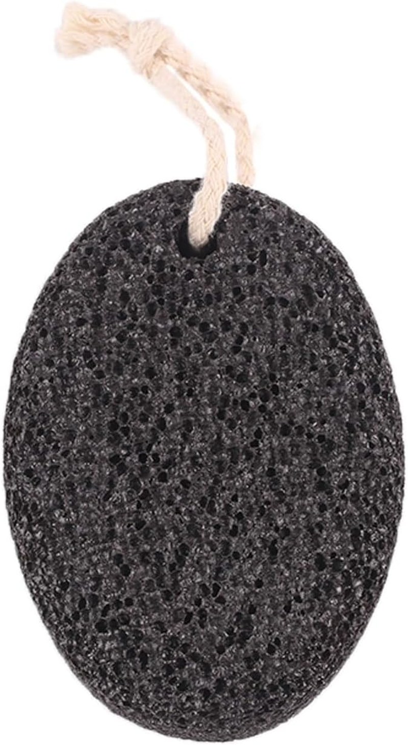 Natural Volcanic Pumice Stone for Feet Pumice Cleaning Stone for Sole of the Foot,Edges of the Foot,Toe Seams Deep Clean,Foot Scrubber for Dead Skin Remover (Black, 10 * 7 * 4.5CM) image number 4
