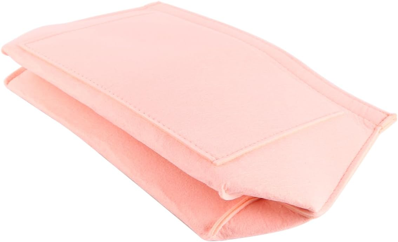 Namvo Organiser for Tote Bag Bag Organiser Purse Organiser Multi-Pocket Felt Handbag Organiser for Insert Wallet Organiser for Tote Bag Pink M 26X13X20 image number 5