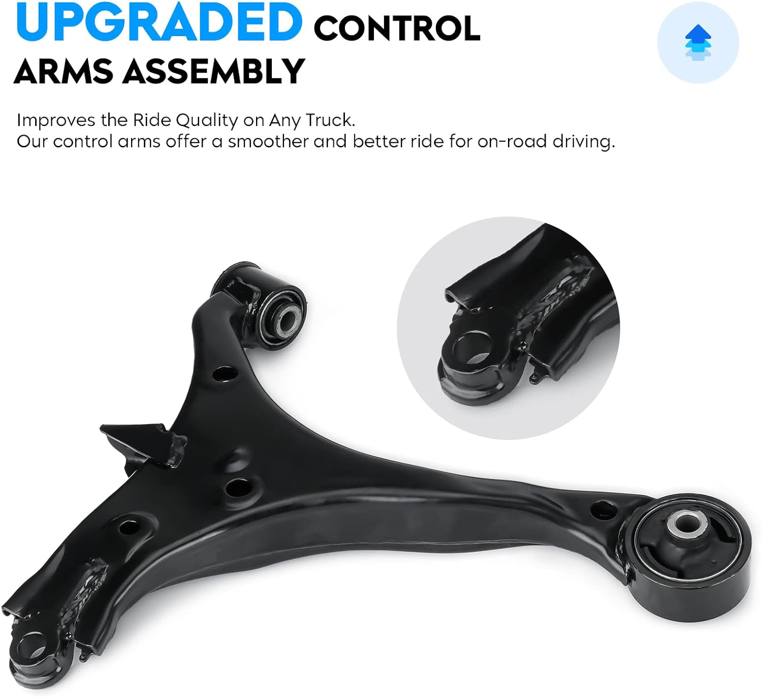 4PCS Front Lower Control Arm & Ball Joint for Honda Civic 01-05 Sedan Coupe, Acura EL 2001-2005 All Models, Suspension Kit K640287 K640288 K90332 image number 2