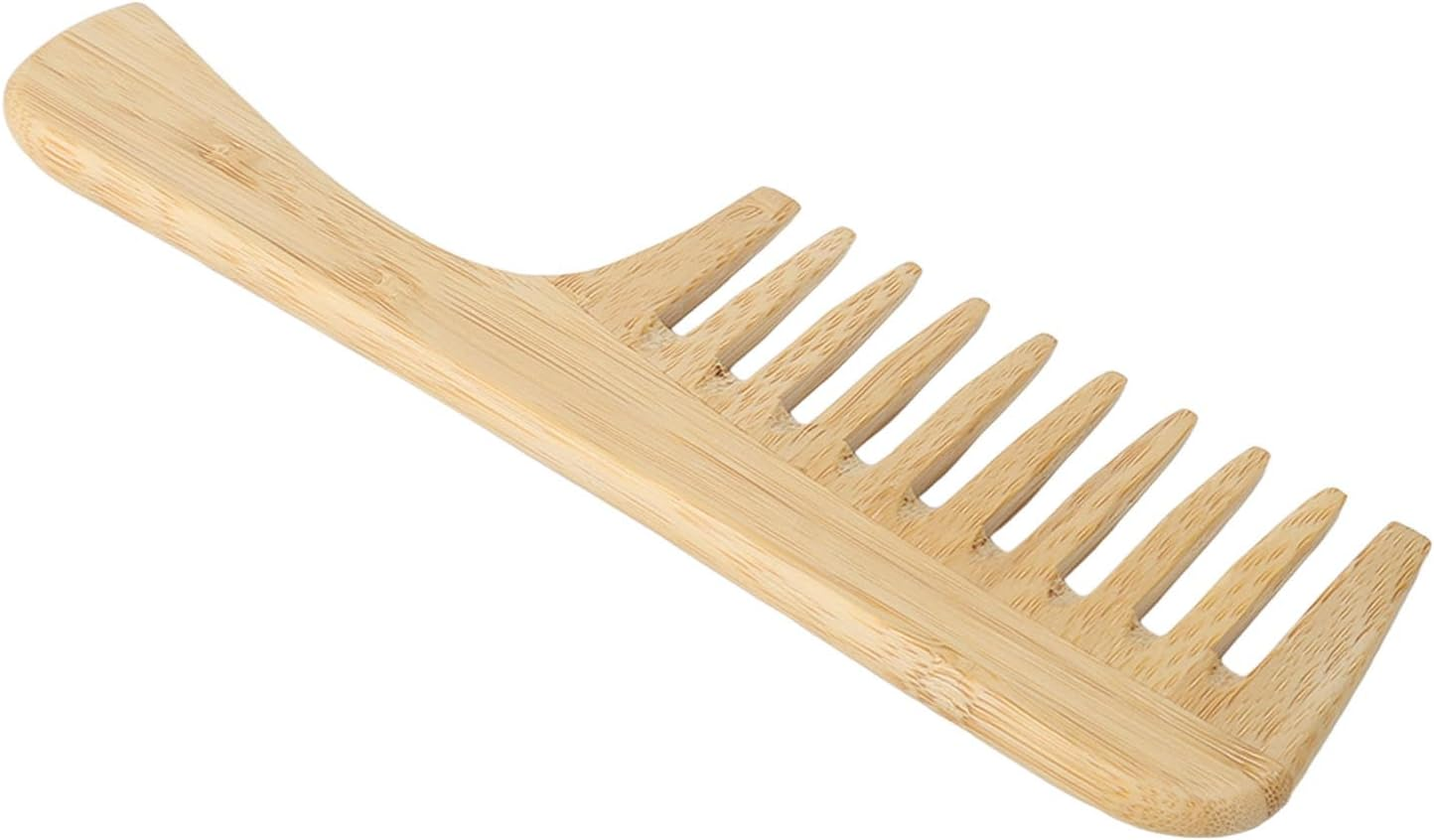 Hair Comb, Comfortable Bamboo Hair Detangling Comb for Home image number 4