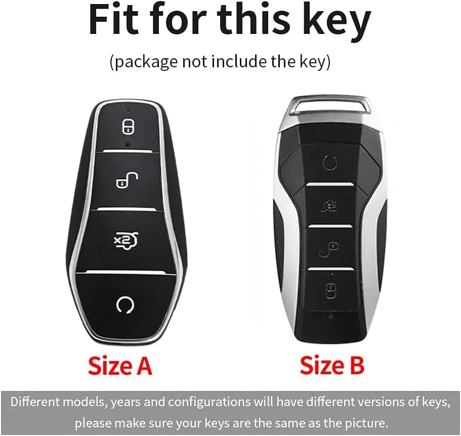 Ontto Car Key Fob Cover Keyring Fit for BYD Song plus Atto 3 Han EV Tang DM Qin Seal Dolphin Key Case TPU Smart Key Shell Holder Bag Keychain Protector Decorative Accessories - A-Green image number 2