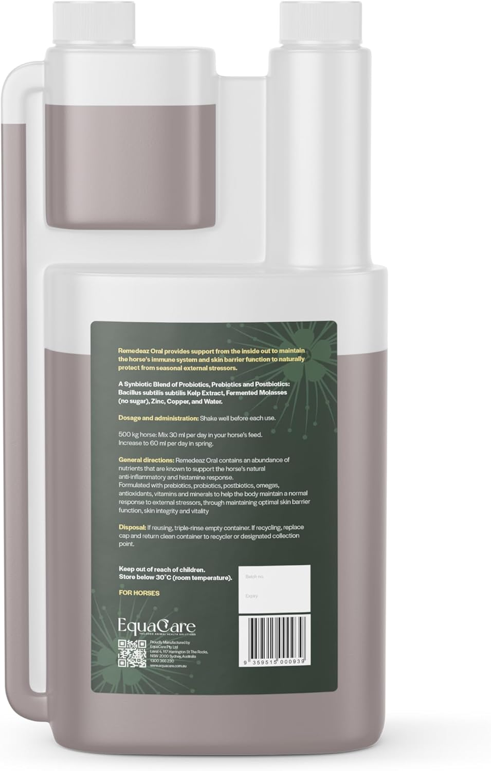 Curapet Remedeaz Oral Immune Support for Horses, 1L, with Probiotics and Prebiotics image number 2