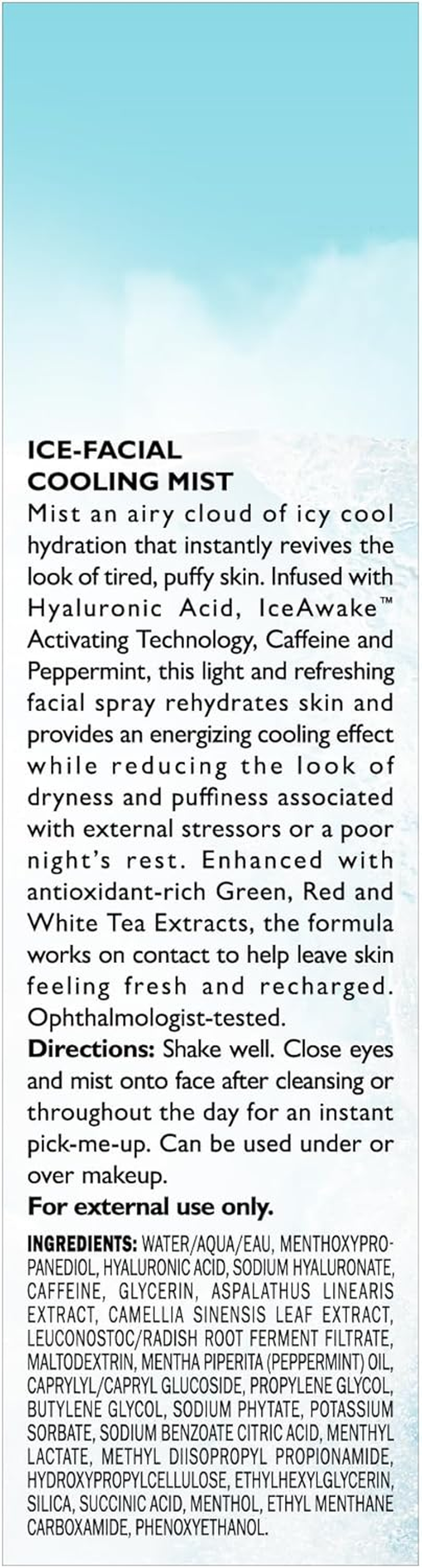 Water Drench Ice-Facial Cooling Mist by Peter Thomas Roth for Unisex - 4 Oz Mist