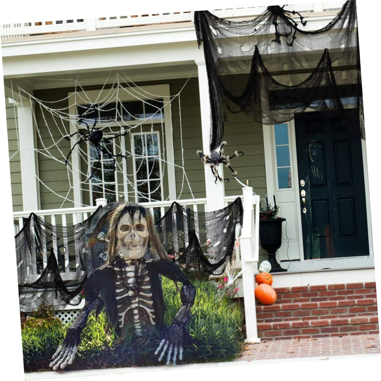 Halloween Spooky Gauze Decoration Creepy Cloth for Terror Atmosphere Layout for Photo Props and Halloween image number 5