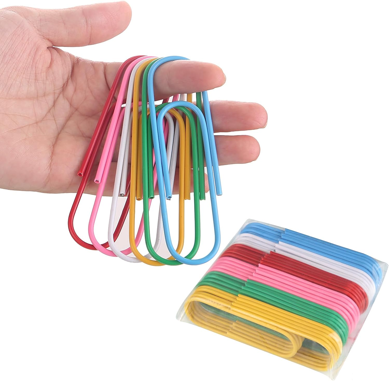 Jumbo Paper Clips,4 Inch Paper Clips Large,30-Pack Paperclips for Paperwork Ideal for Home,School and Office Use,Colored Binder Clip image number 4