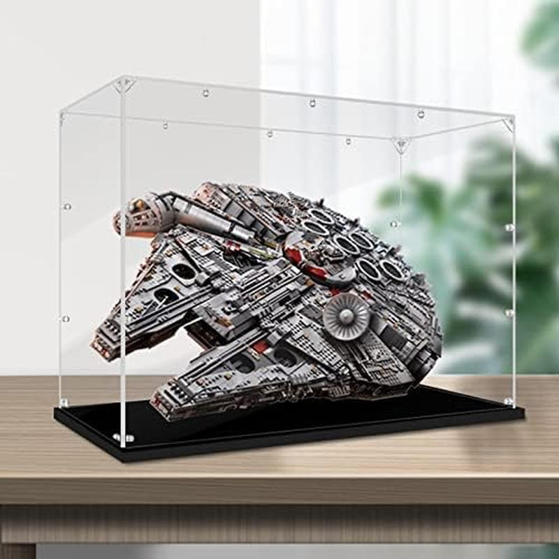 Acrylic Display Case for  75192 Star Wars Millennium Falcon Figure Storage Box Dust Proof Glue Free Vertical Style image number 1