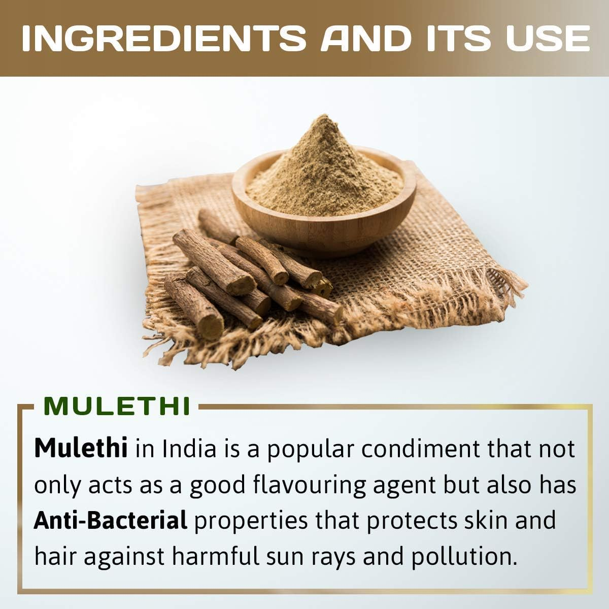 The Forest Herbs 100% Organic Licorice Root Powder (200Gms) - Mulethi Powder for Face, Hair Care, Eating image number 1