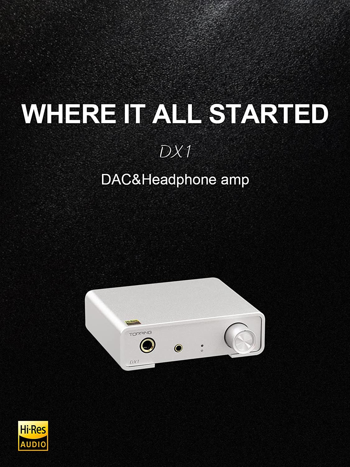 Topping DX1 Support up to DSD256 and PCM384 THD+N<0.0002% XMOS XU208 Newest AK4493S 2 Gain Settings Hi-Res Audio DAC & Headphone Amplifier(Black) image number 2