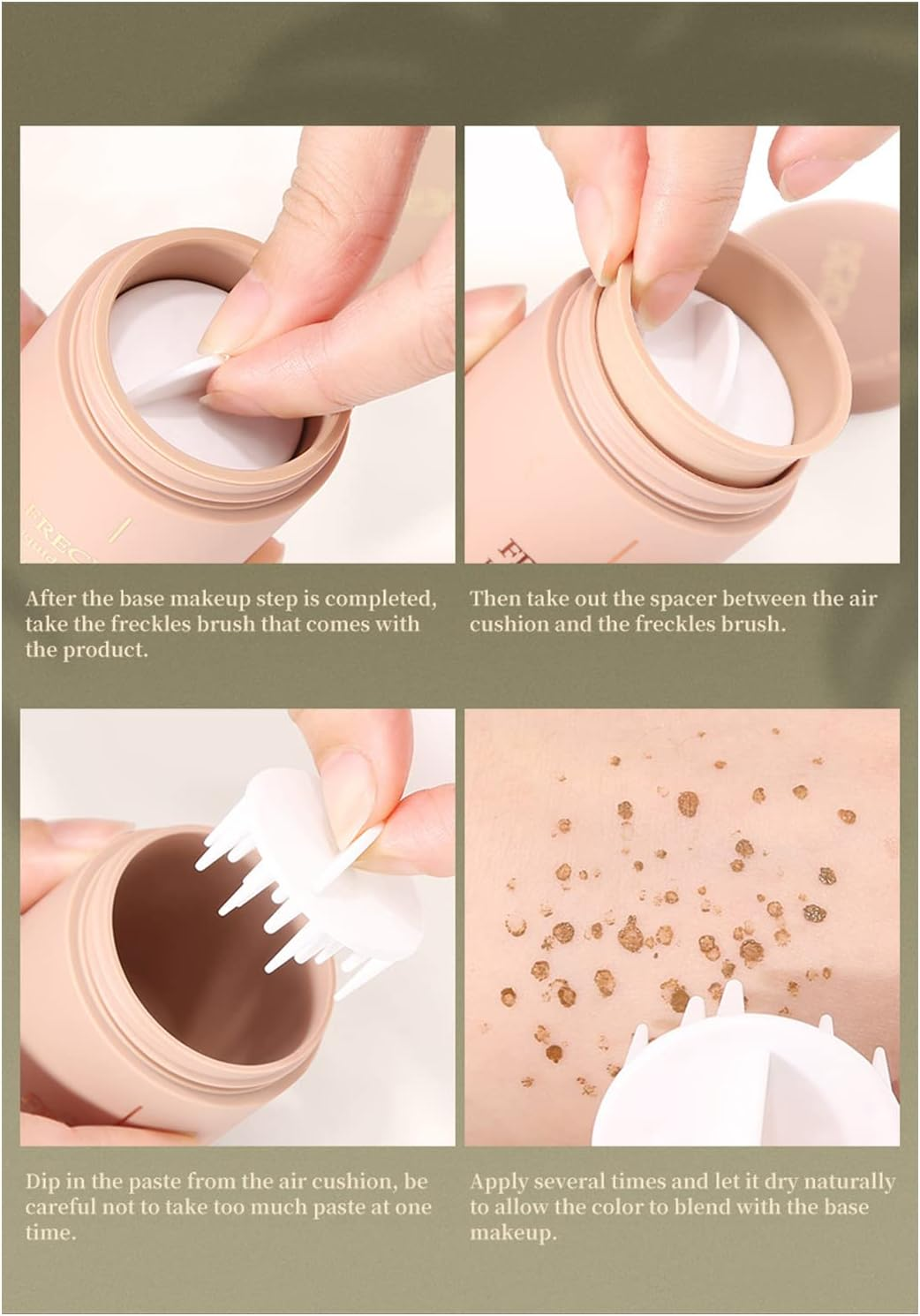 Freckle Pencil Sweatproof Waterproof Long Lasting Small Freckle Stamp Airbrush Foundation Spot - Dark Colors image number 2