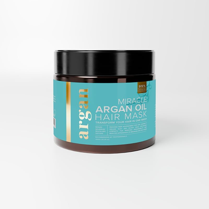 Klara Cosmetics Argan Oil Hair Mask Treatment for Deep Conditioning 450Ml